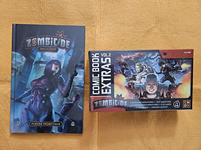 CMON Zombicide Invader Comic ''Playing Prometheus'' + Miniature Extras