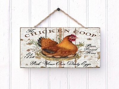 The Chicken Coop Printed Handmade Sign