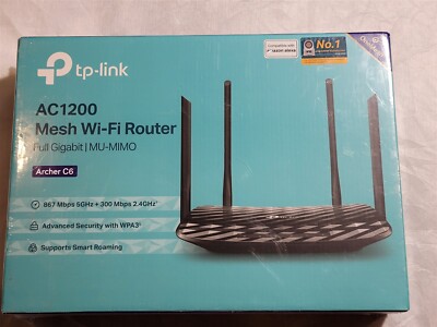 TP-Link AC1200 Archer C6 Mesh Wi-Fi Router