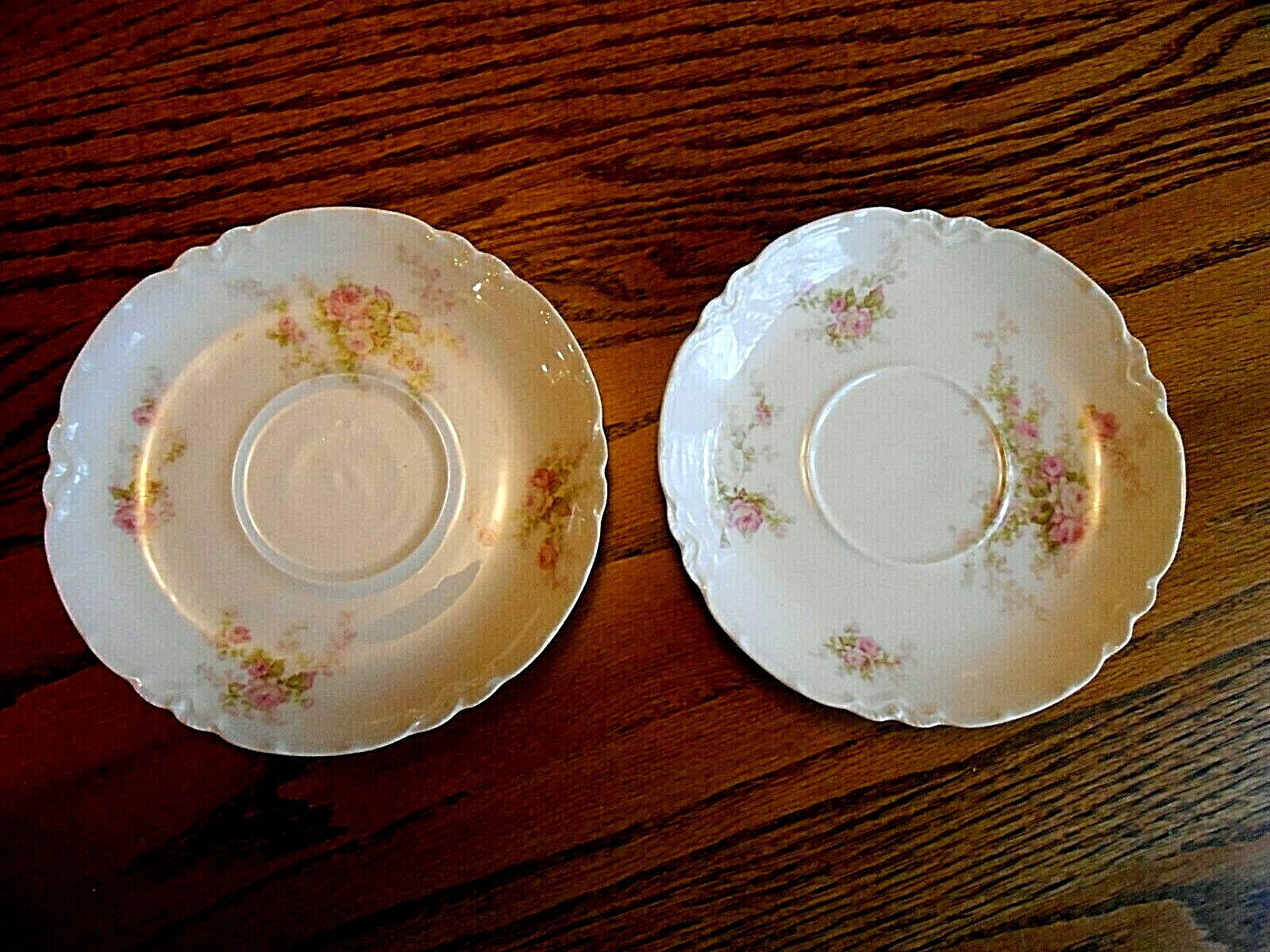 Antique Haviland Limoges France Pattern 456 Floral Saucers