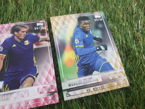 3x Topps CL Showcase 2017 Set Lot 25 RED 99 GOLD Trading Cards FC Rostov