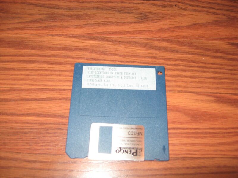 View Locations On Earth 3.5" Disk Pc Program - Tested
