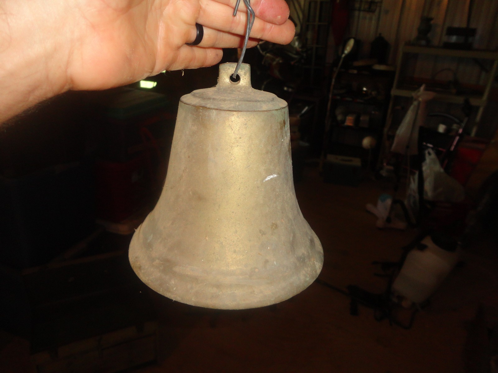 Vintage Cast Brass Ships Bell  Nautical Maritime Marine Boat 6.5
