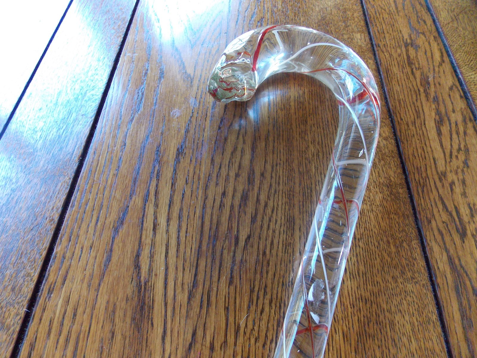 A Very Rare, True Victorian Decorated Crystal Cane, Flawless & Massive 37