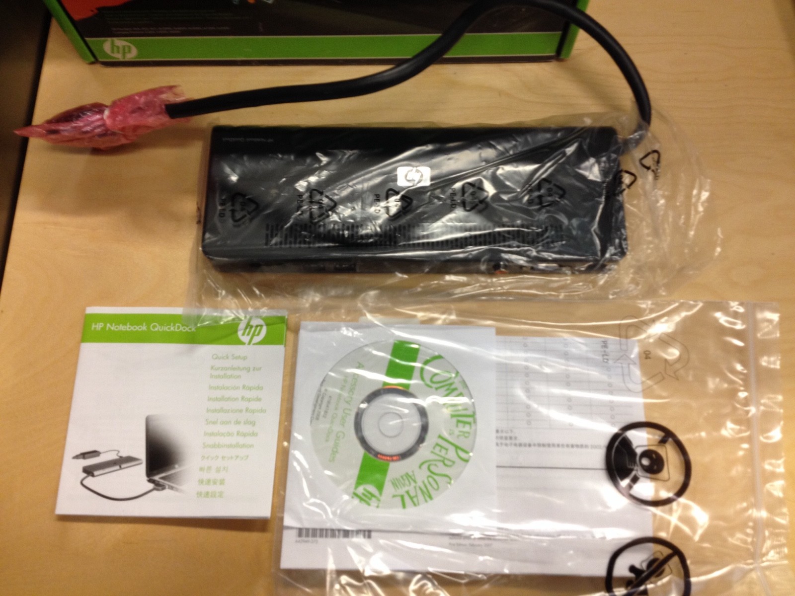 HP Notebook quickdock laptop computer docking stations 6 USB Ports black