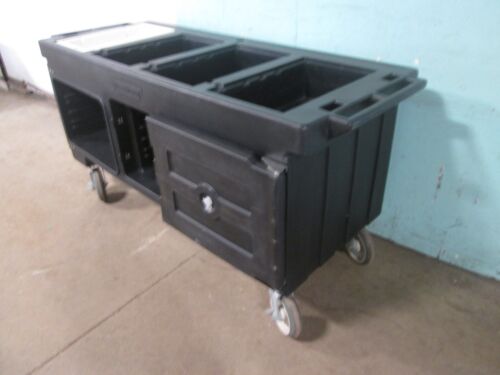 "CAMBRO VERSA WORK TABLE - ULTRA SERIES" DURABLE PORTABLE w/STORAGE H.D. CASTERS