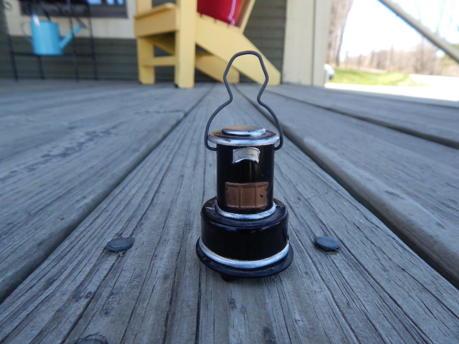 antique Celluloid FIGURAL Sewing TAPE MEASURE Perfection Kerosene