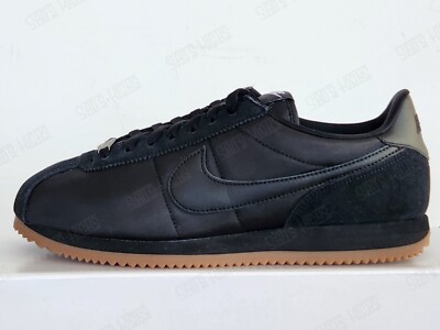 Men's Nike Cortez Triple Black Nylon Suede 2024 All Black All Sizes