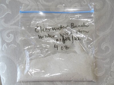 Clearwater Beach  Florida, Rare Winter Wind Storm Jan 29, 2022, Sample Sand 4oz