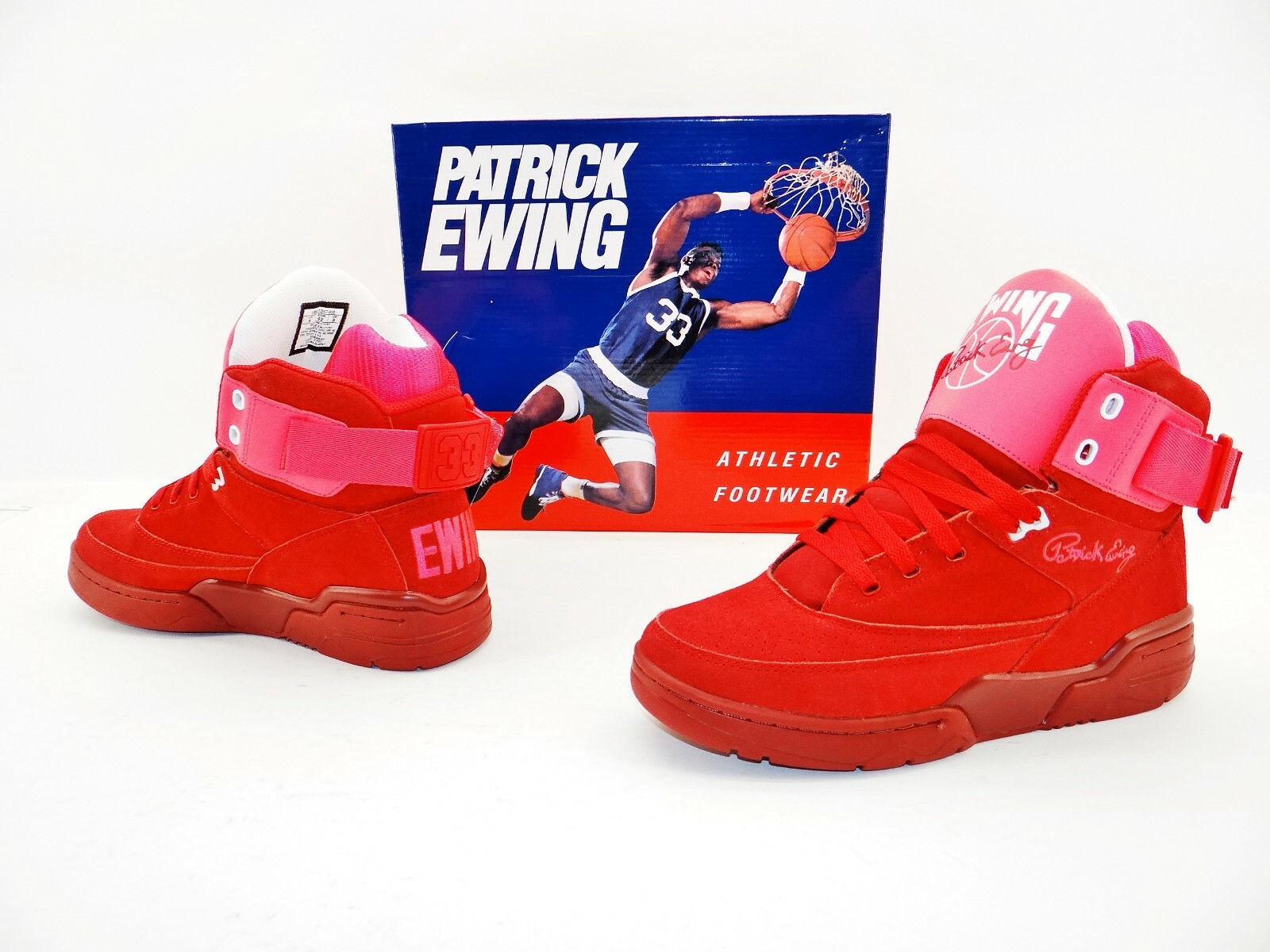 Patrick Ewing 33 HI VALENTINES DAY Herren Schuhe High Sneaker Trainers Red 42 