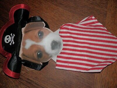NEW PIRATE Pet DOG Dan Dee Brand, Hat and Pirate Scarf, Small to Medium Dog
