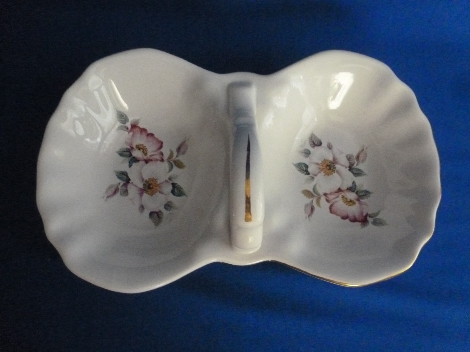 Vintage House Of Webster Briar Rose Pattern Baverian Server Candy Or Relish