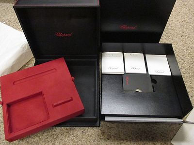 Chopard 94200-0137 Pen Purse & Cuff-link Gift Box Set Various Booklets & Folder