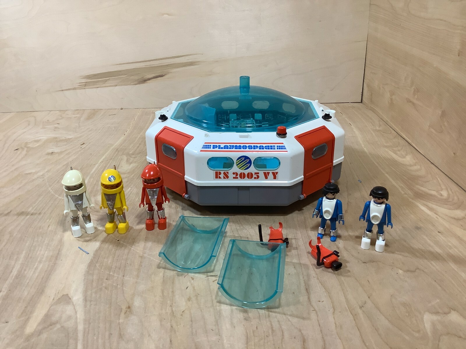 playmobil 1955 Edition フィギュアセット Vintage Playmobil Steam Roller Construction Crew 3533