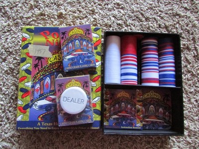 Poker Night Casino: A Texas Hold 'Em Kit!  Great Gift! Fun Night at home