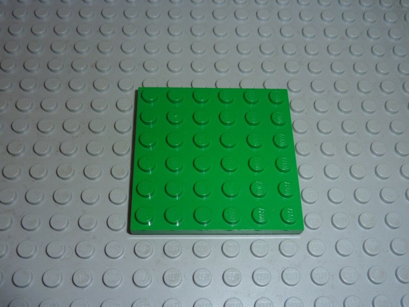 Plaque Lego Green Plate 6 X 6 Ref 3958 Set 6073/6020/6034/6062/6617/5921/5934...