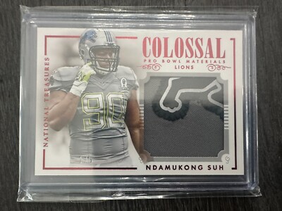 Ndamukong Suh 2014 National Treasures Pro Bowl Patch 1/6