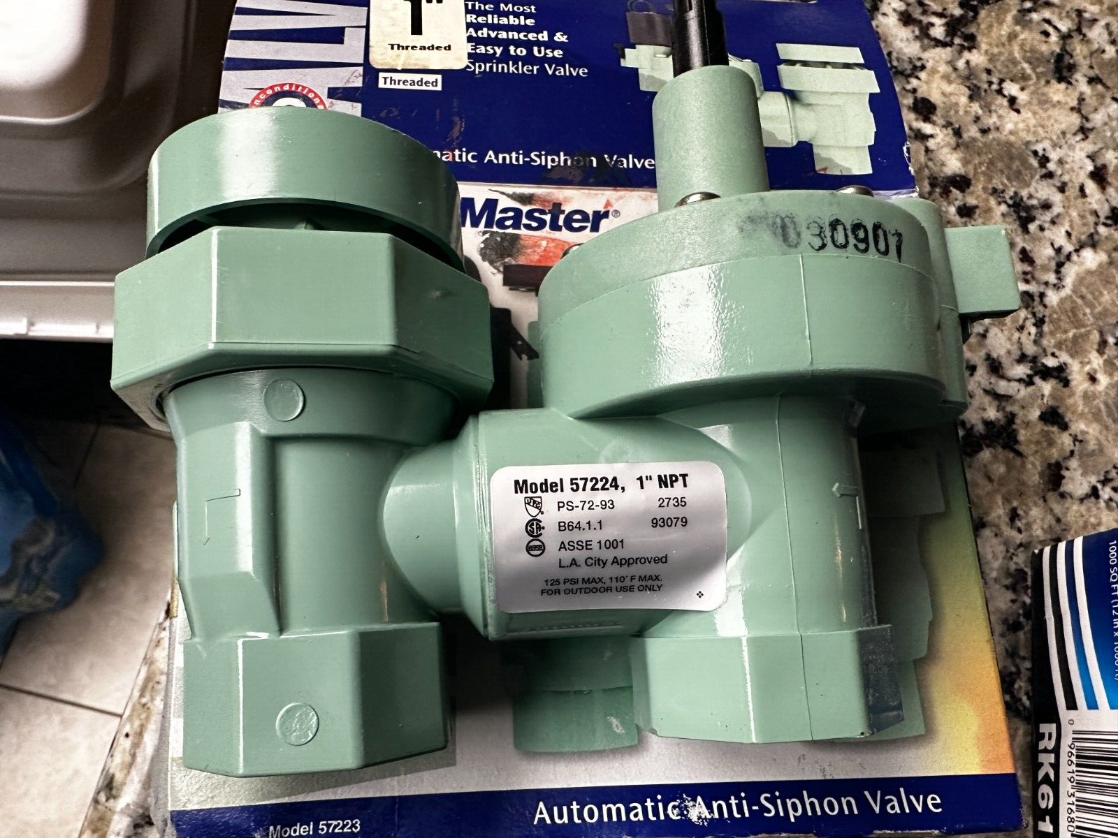 Orbit Watermaster Underground Model 57224 1 -Inch Jar-Top Anti-Siphon Valve