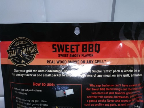Bear Mountain Sweet BBQ Smoke 'Ems Sweet Smoky Flavor on any Grill Ships Free!