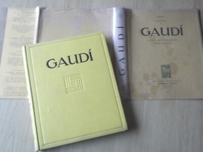 ANTONIO GAUDI EL GRAN ARQUITECTO ESPANOL. RAFOLS. BARCELONA 1929. FIRST