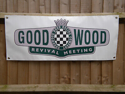 Goodwood Revival banner Classic Car Show Workshop Garage Wall display
