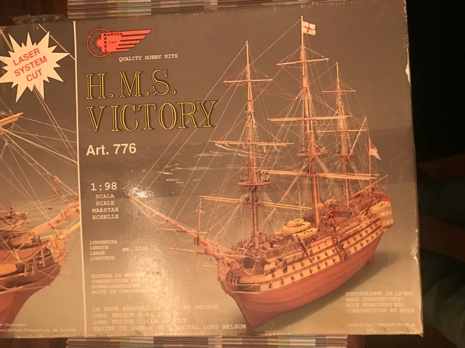 finely detailed model ship kit by Mantua Italy: the 