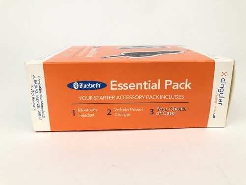 Motorola H500  Bluetooth Headset (Nickel) W/car Charger & Case Essential Bundle