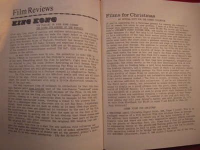 CINEMA REVIEW MAGAZINE Vol 22 Dec 1976 formerly Ozark Cinema Review KING KONG