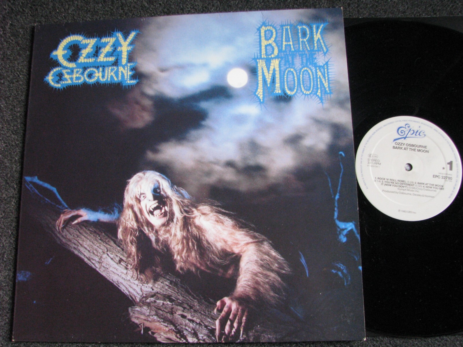 Ozzy Osbourne Bark at the Moon レコード シール付 Ozzy Osbourne - Bark At The Moon LP (VG+/VG+) '* | eBay