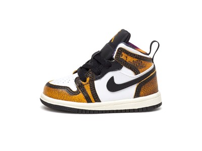 

Кроссовки Jordan 1 Mid SE Wear Away Black/Taxi-White-Sail для малышей (DQ8420 071)
