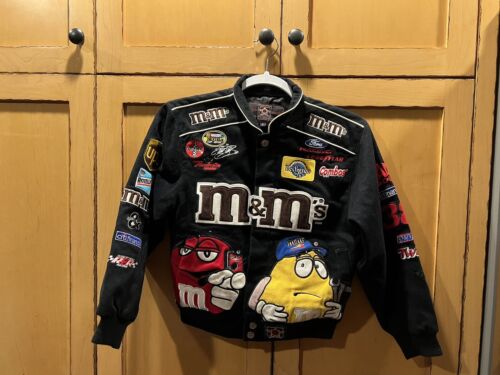 Vintage M&Ms Nascar Racing Jacket Elliot Sadler #38 JH Vintage M&Ms Nascar Racing Jacket Elliot Sadler #38 JH