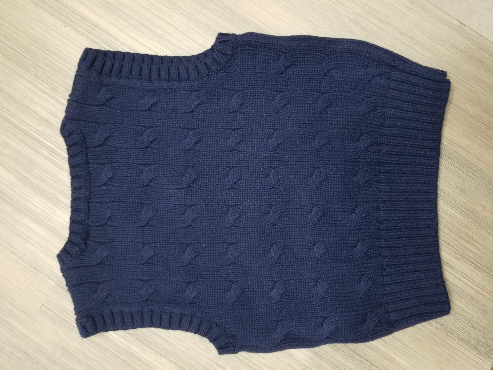 9 months Baby Boy Navy Blue Ralph Lauren Vest, 100% Cotton