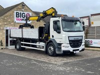 2017 Daf LF FA250 4X2 18TON HGV 18FT DROPSIDE CRANE WITH BRICKS GRAB