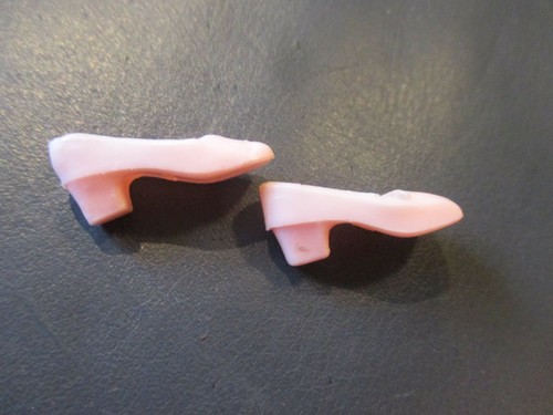 Mod era Barbie pink square toe heel shoes light pink Taiwan