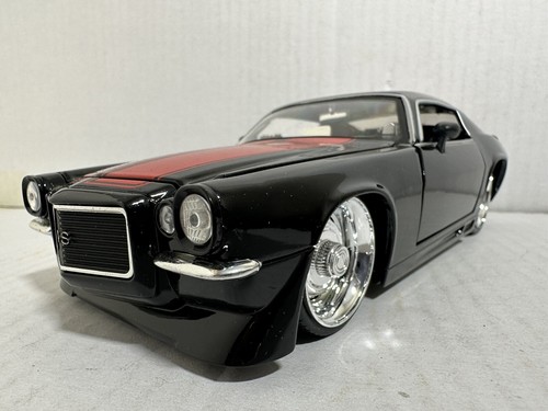 JADA BIGTIME BTM 1971 CHEVY CAMARO BLACK 1:24 RALLY WHEELS