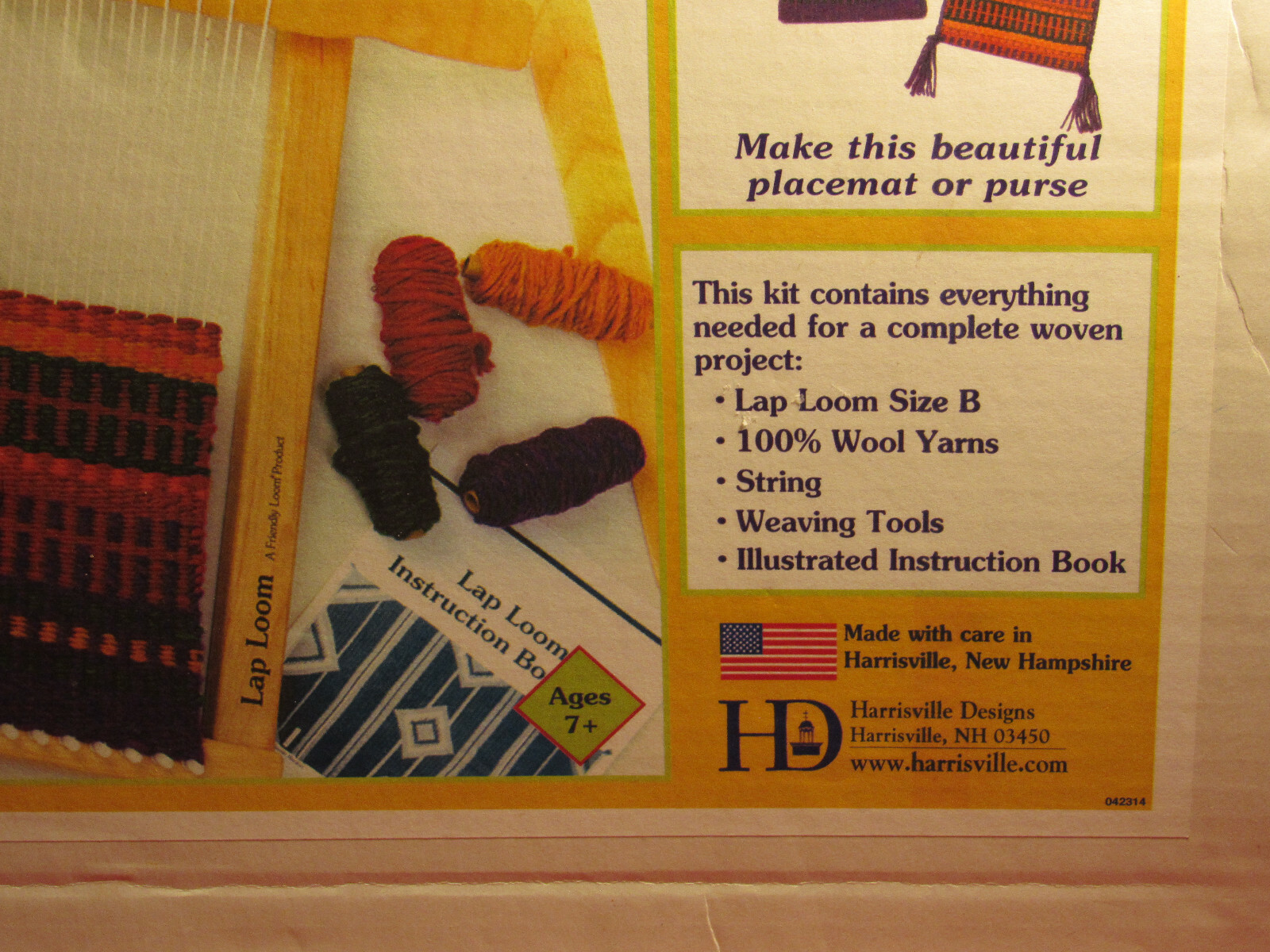 LapLoom HD HARRISVILLE DESIGNS IN ORIGINAL BOX SIZE B WEAVING LOOM