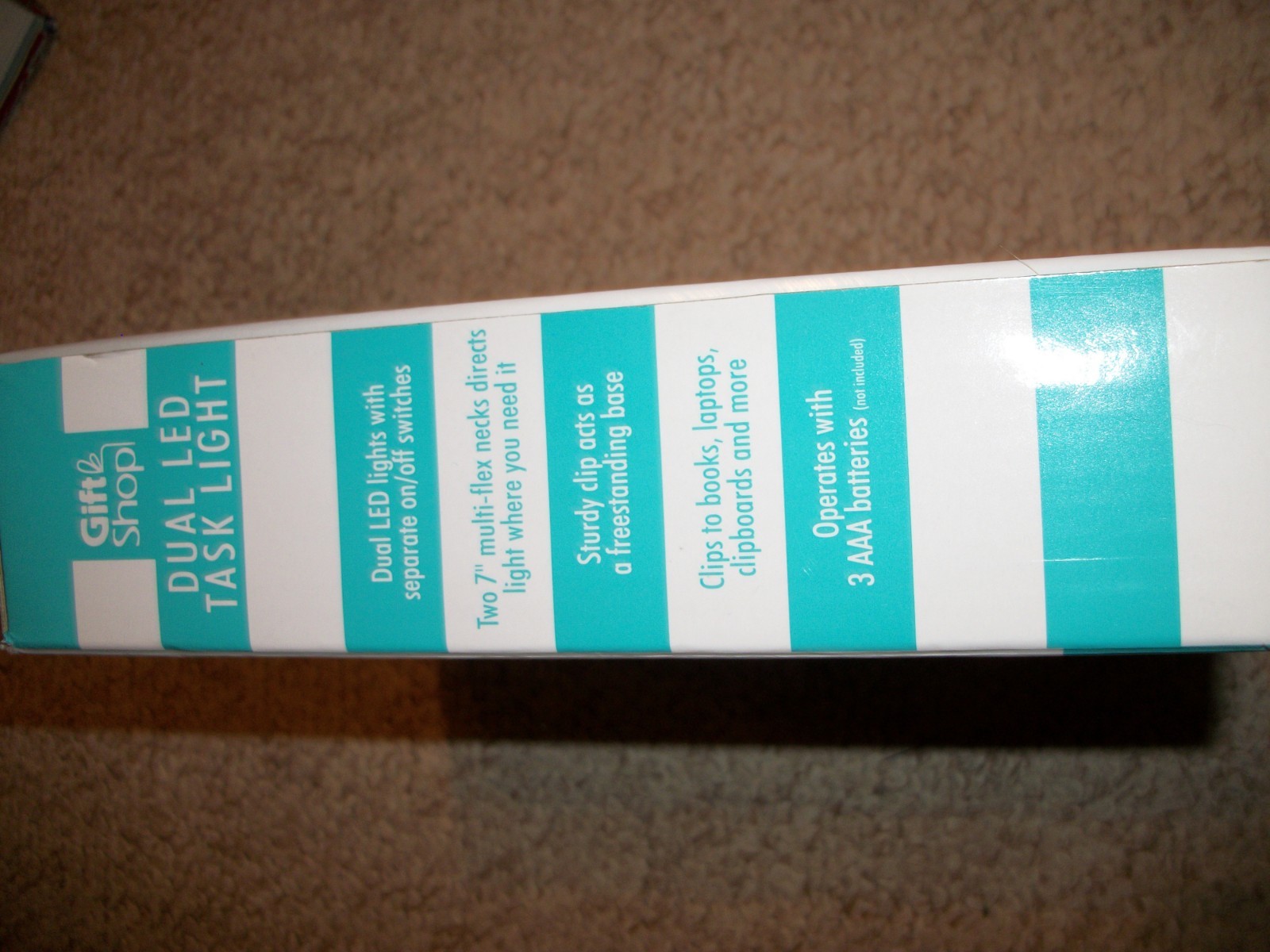 Gift Shop Dual LED Task Light Great for Books,Laptops & More Hot Pink