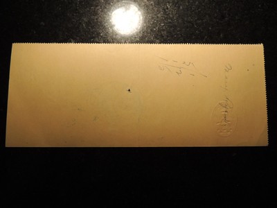 STERLING BANK OF CANADA LARGE CHEQUE CHECK GODERICH ONTARIO $12.00 1925 JULY 24