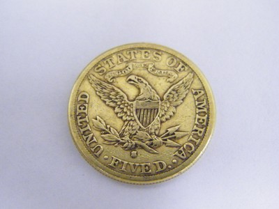 1888 S $5 Gold Liberty Coin BEAUTIFUL