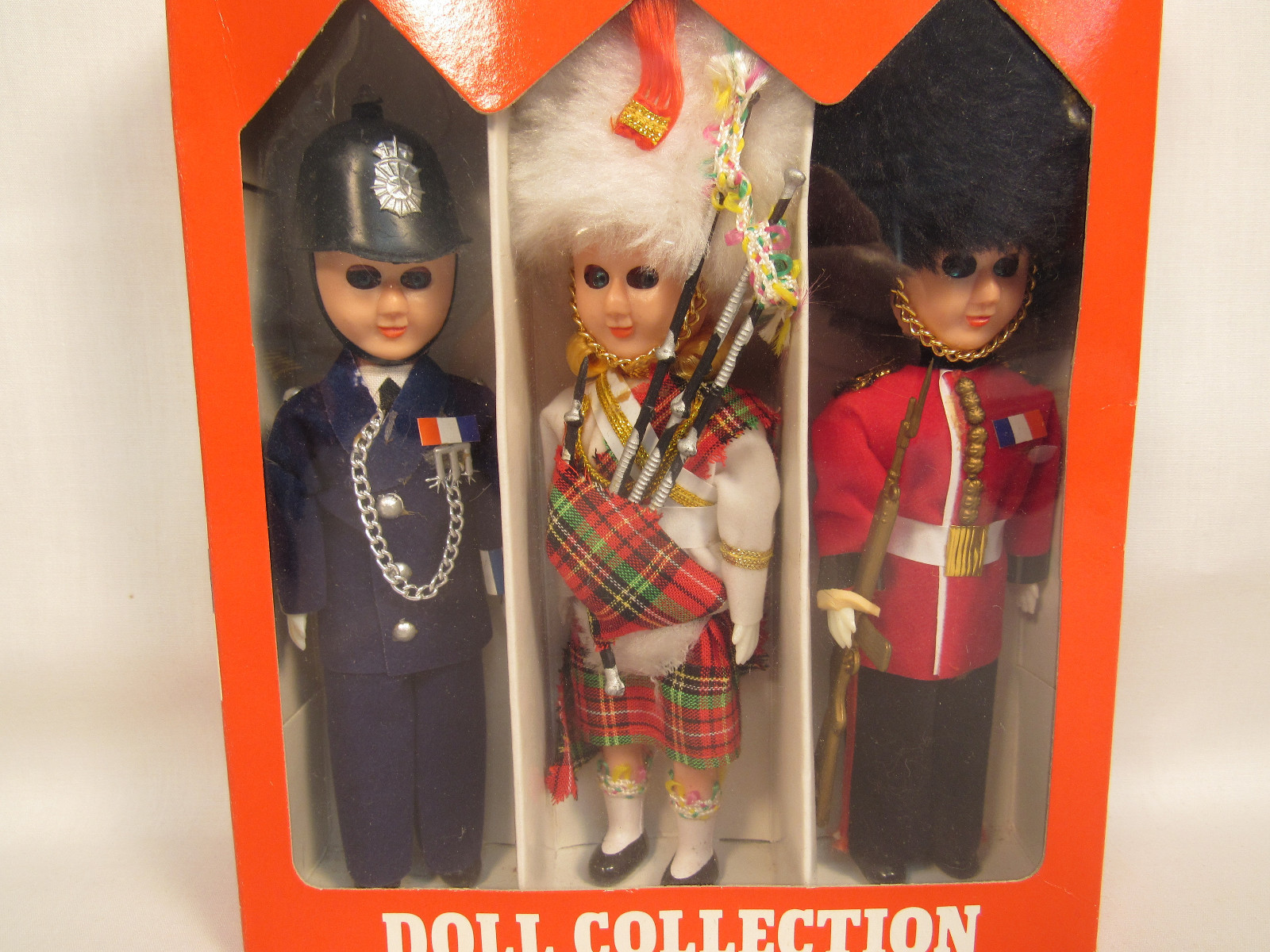 Vintage THE ROYAL PARADE British Royal Guards Doll Collection 3 PC Set NEW
