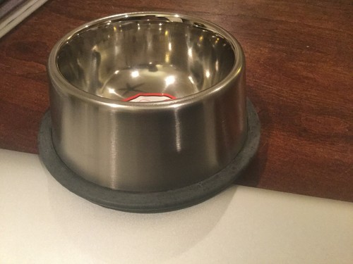 Omnipet Jumbo Non-Tip Stainless Steel Dog Bowl Easy Clean