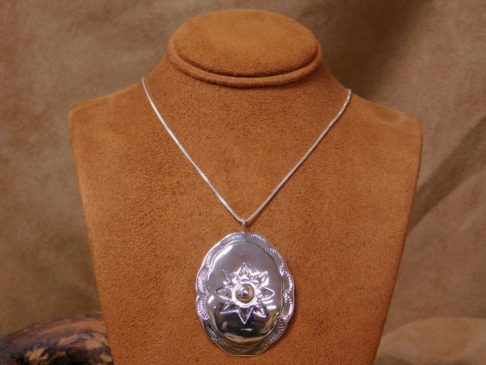 Vintage Sterling Silver Concho Style Necklace | eBay Vintage Sterling Silver Concho Style Necklace | eBay