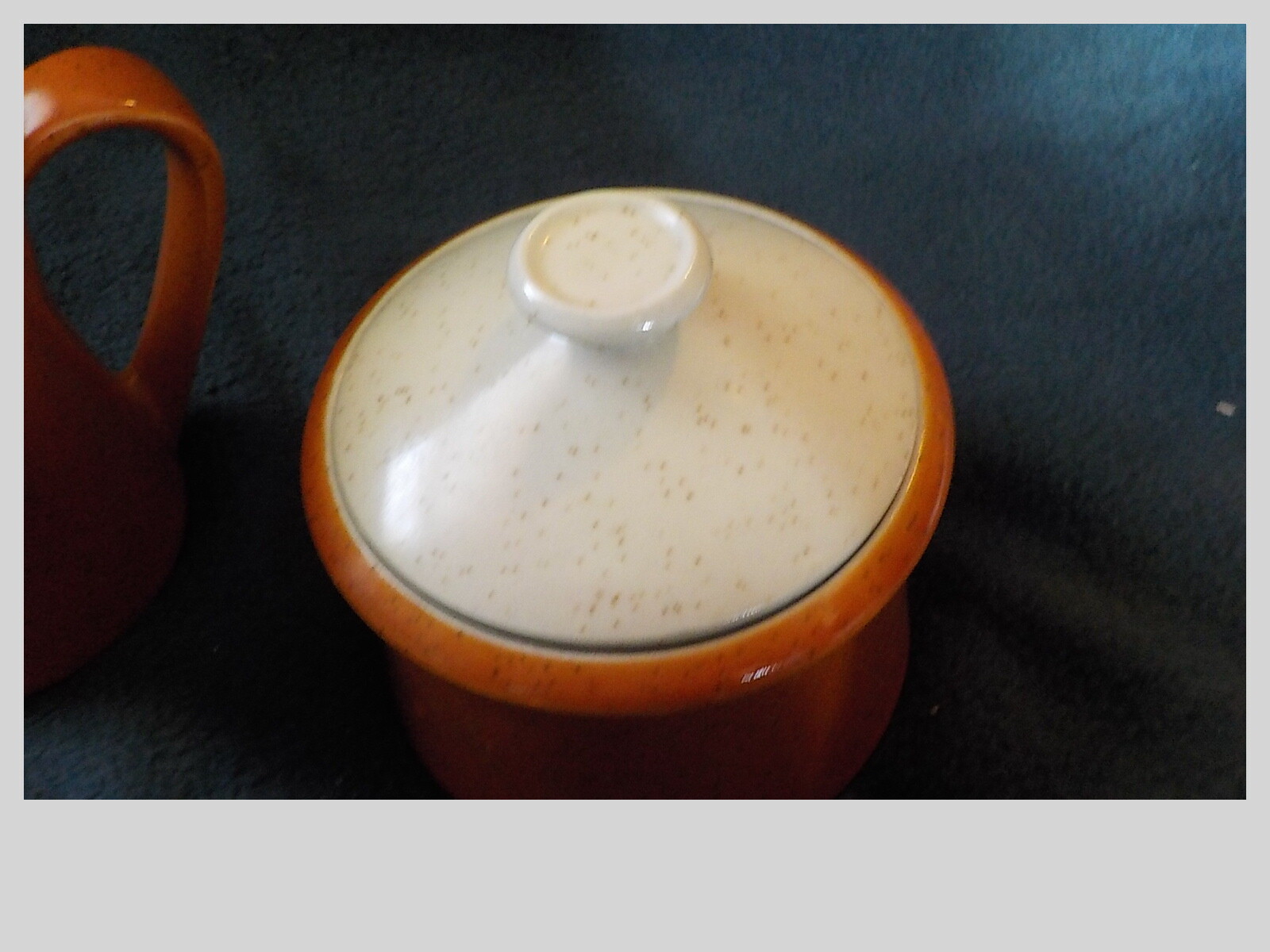 Imperial Stoneware P9261 (Tangerine) Cream & Sugar Set