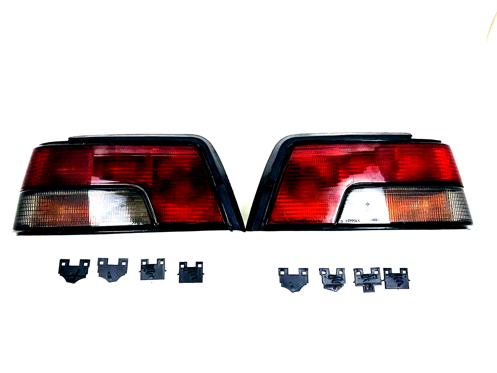 PEUGEOT 405 Tail Light Lamp Lens Set Left & Right Side Smoked NEW #521AB