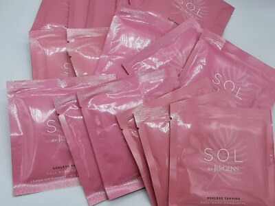 Jergens Sunless Tanning Medium Towelettes Full Body medium. 18 Towelettes Total 