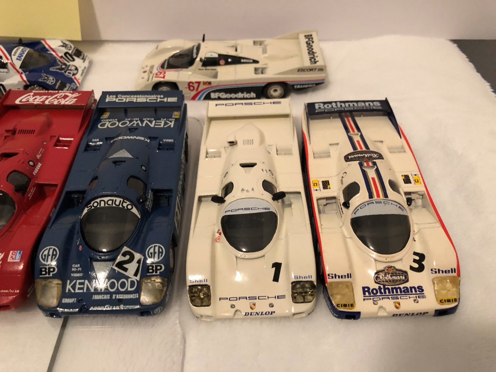 STARTER (FRANCE) 1/43 SCALE PORSCHE'S F1 PRO-BUILT RESIN MODELS LOT OF 12 CARS!!