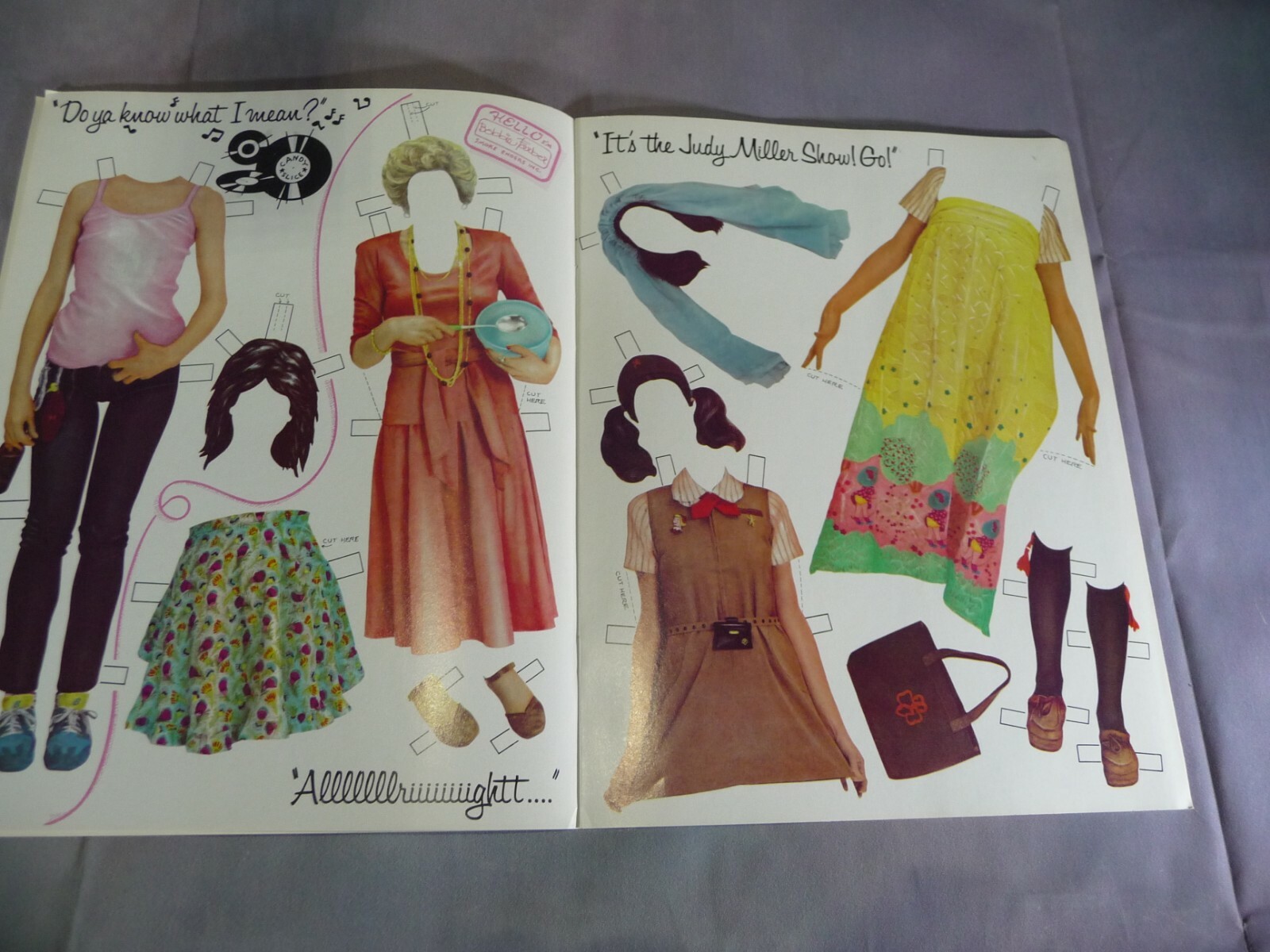 Gilda Radner Cut-Out Doll Book 1979