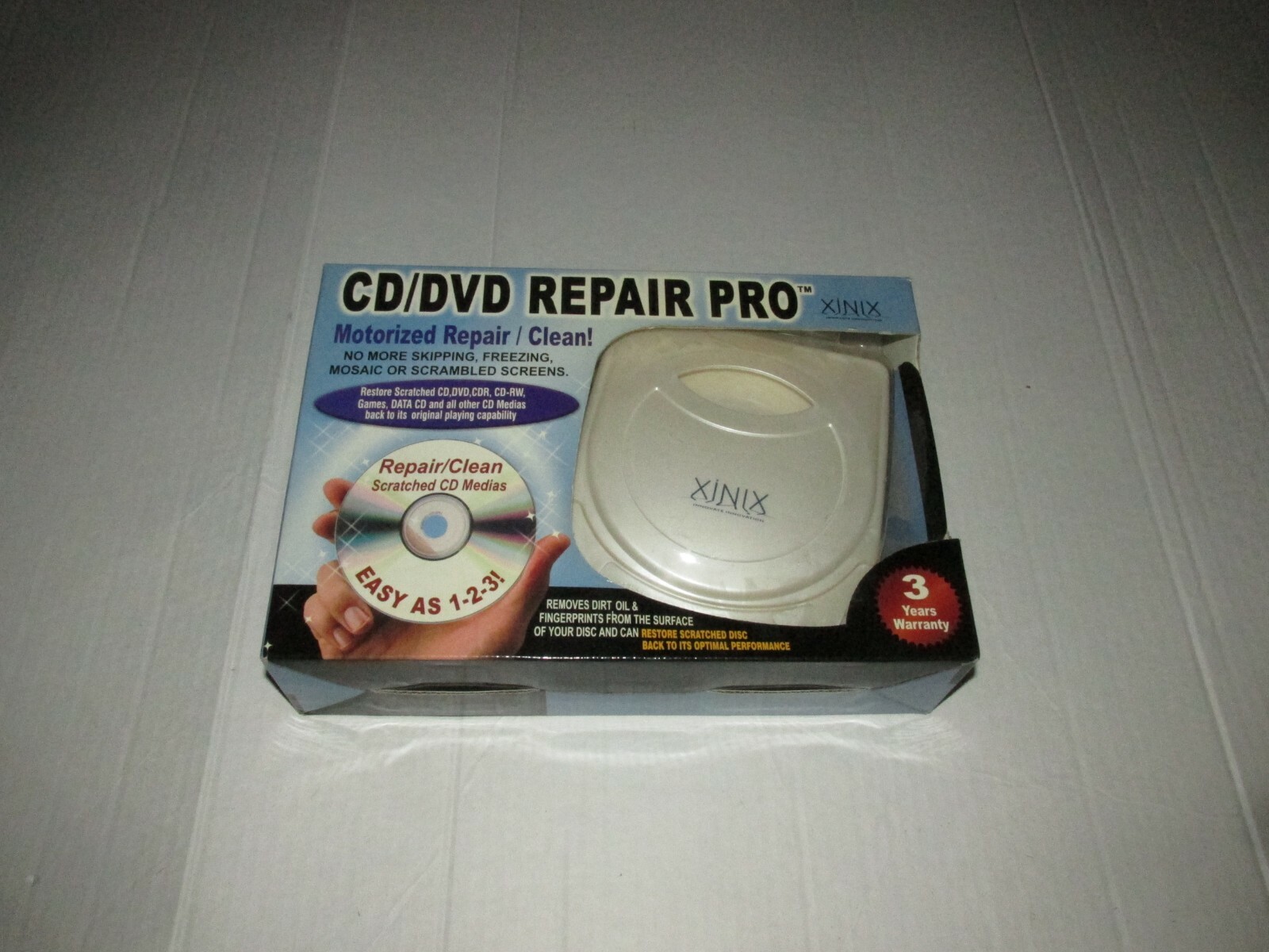 【美品】AntiReset DVD BOX Xinix CD DVD Repair Pro Motorized Cleaning Kit Video Games