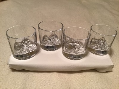 LIITON Grand Canyon Whiskey Glass Set Of 4 Heavy Whisky Tumbler Best As Old Fash