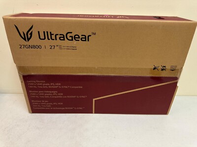 LG UltraGear 27GN800 27  Gaming Monitor 2560 x 1440 Pixels, IPS, HDR 144Hz 1ms
